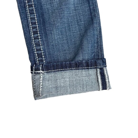 MISS ME JEANS SZ 28 JP8328CK CONTRAST STITCH EMBELLISHED EMBROIDERED LOGO SKINNY - Picture 15 of 15